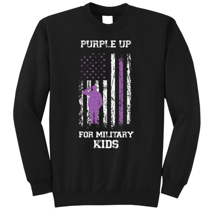 Military lovers Purple Up For Military Month Sweatshirt