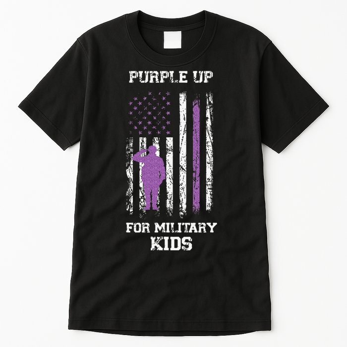 Military lovers Purple Up For Military Month Tall T-Shirt