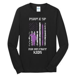 Military lovers Purple Up For Military Month Tall Long Sleeve T-Shirt