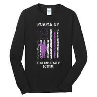 Military lovers Purple Up For Military Month Tall Long Sleeve T-Shirt