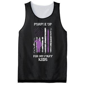 Military lovers Purple Up For Military Month Mesh Reversible Basketball Jersey Tank