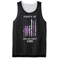 Military lovers Purple Up For Military Month Mesh Reversible Basketball Jersey Tank