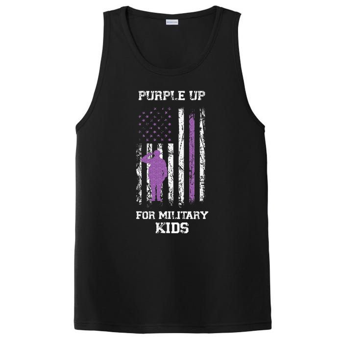 Military lovers Purple Up For Military Month PosiCharge Competitor Tank