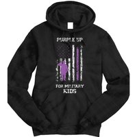 Military lovers Purple Up For Military Month Tie Dye Hoodie