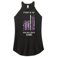 Military lovers Purple Up For Military Month Women’s Perfect Tri Rocker Tank