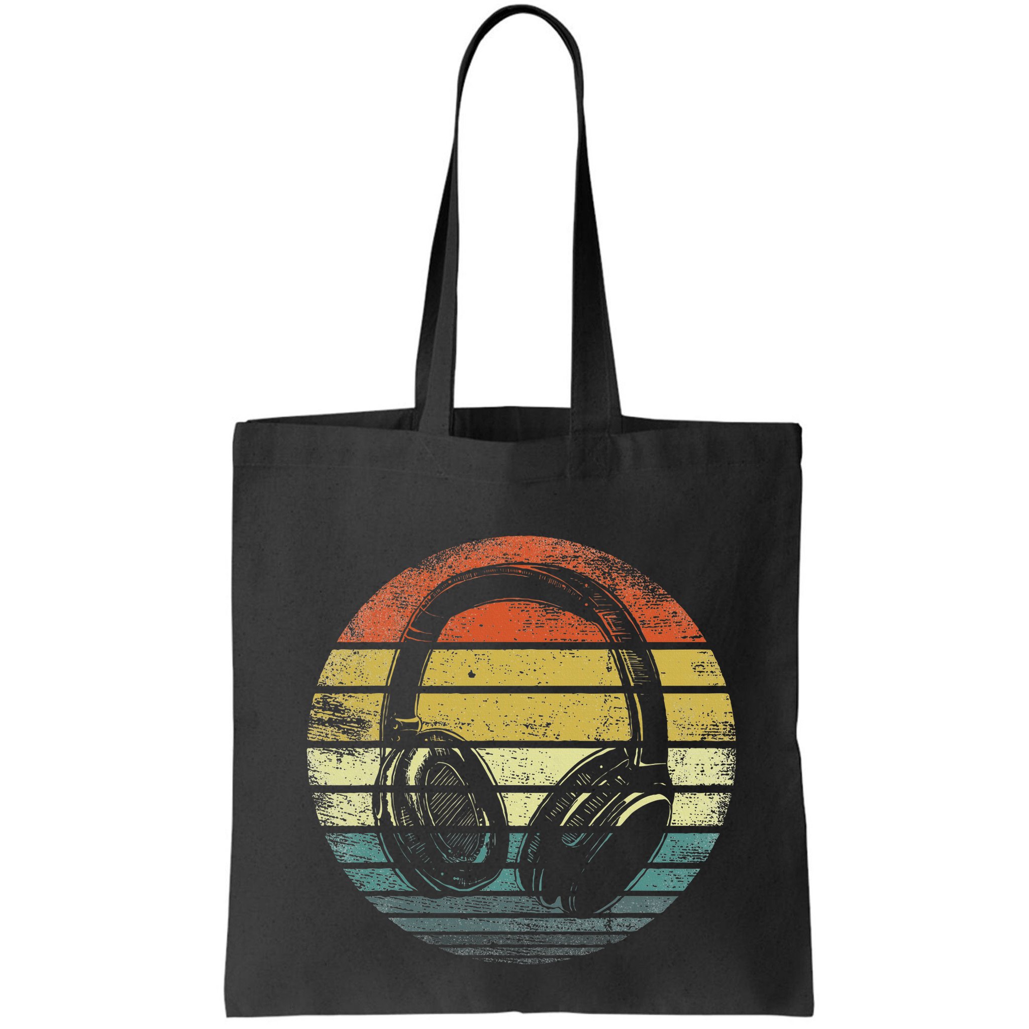 Music Lover Producer Dj Gifts Funny Retro Headphones Bag
