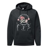 MamaS Little Pumpkins Skeleton Halloween Fall Thanksgiving Performance Fleece Hoodie