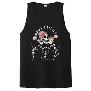 MamaS Little Pumpkins Skeleton Halloween Fall Thanksgiving PosiCharge Competitor Tank