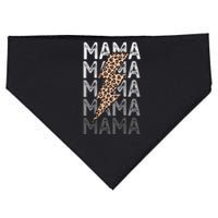 Mama Leopard Print New Mom Baby Shower USA-Made Doggie Bandana