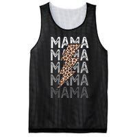 Mama Leopard Print New Mom Baby Shower Mesh Reversible Basketball Jersey Tank