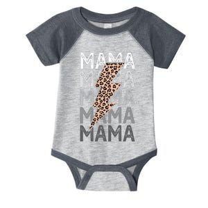 Mama Leopard Print New Mom Baby Shower Infant Baby Jersey Bodysuit