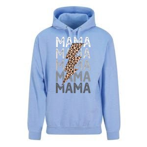 Mama Leopard Print New Mom Baby Shower Unisex Surf Hoodie