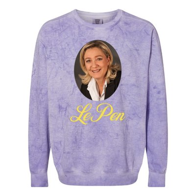 Marine Le Pen France Colorblast Crewneck Sweatshirt