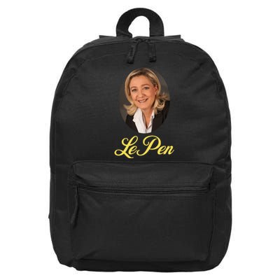 Marine Le Pen France 16 in Basic Backpack