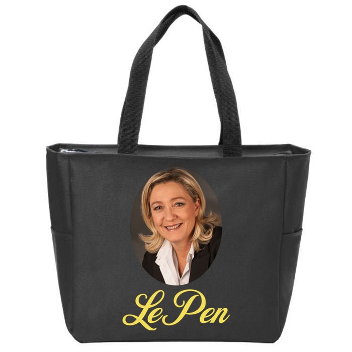 Marine Le Pen France Zip Tote Bag