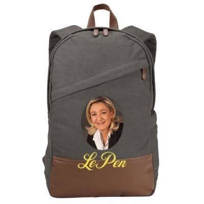 Marine Le Pen France Cotton Canvas Backpack