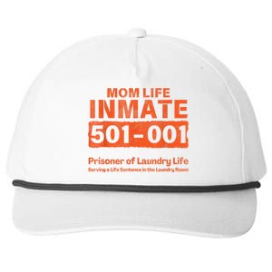 Mom Life Prisoner Inmate Funny Jail Halloween Costume Snapback Five-Panel Rope Hat