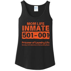 Mom Life Prisoner Inmate Funny Jail Halloween Costume Ladies Essential Tank