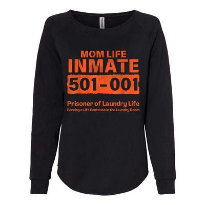 Mom Life Prisoner Inmate Funny Jail Halloween Costume Womens California Wash Sweatshirt