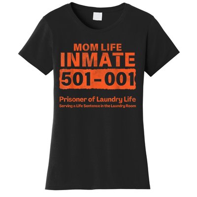 Mom Life Prisoner Inmate Funny Jail Halloween Costume Women's T-Shirt