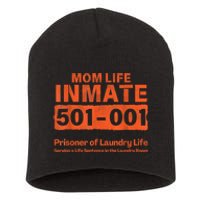 Mom Life Prisoner Inmate Funny Jail Halloween Costume Short Acrylic Beanie