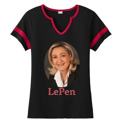 Marine Le Pen France Ladies Halftime Notch Neck Tee