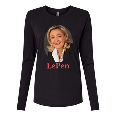 Marine Le Pen France Womens Cotton Relaxed Long Sleeve T-Shirt