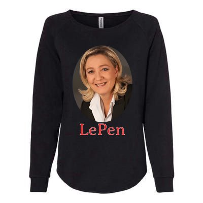 Marine Le Pen France Womens California Wash Sweatshirt