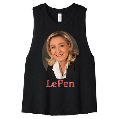 Marine Le Pen France Women's Racerback Cropped Tank