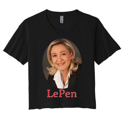 Marine Le Pen France Women's Crop Top Tee