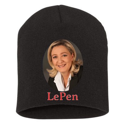 Marine Le Pen France Short Acrylic Beanie