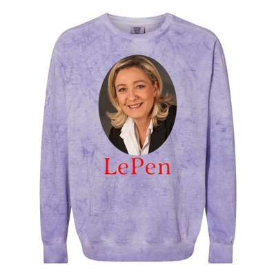 Marine Le Pen France Colorblast Crewneck Sweatshirt