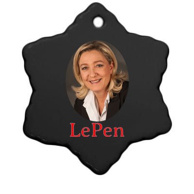 Marine Le Pen France Ceramic Star Ornament