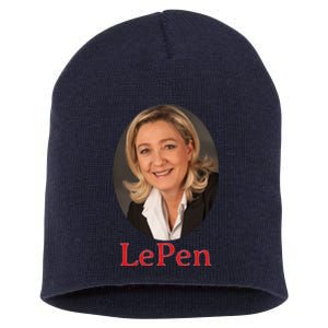 Marine Le Pen France Short Acrylic Beanie