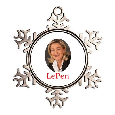 Marine Le Pen France Metallic Star Ornament