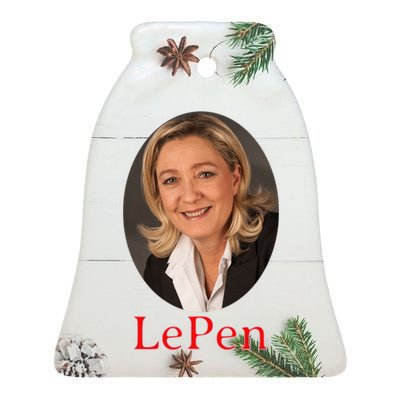 Marine Le Pen France Ceramic Bell Ornament