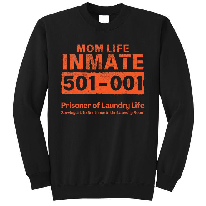 Mom Life Prisoner Inmate Jail Halloween Costume Tall Sweatshirt