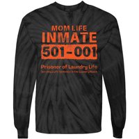 Mom Life Prisoner Inmate Jail Halloween Costume Tie-Dye Long Sleeve Shirt