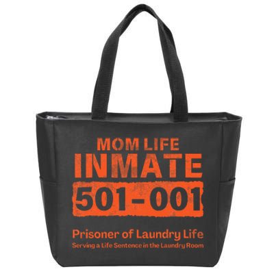 Mom Life Prisoner Inmate Jail Halloween Costume Zip Tote Bag