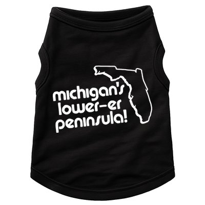 Michigans LowerEr Peninsula Apparel Doggie Tank