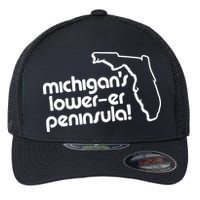 Michigans LowerEr Peninsula Apparel Flexfit Unipanel Trucker Cap