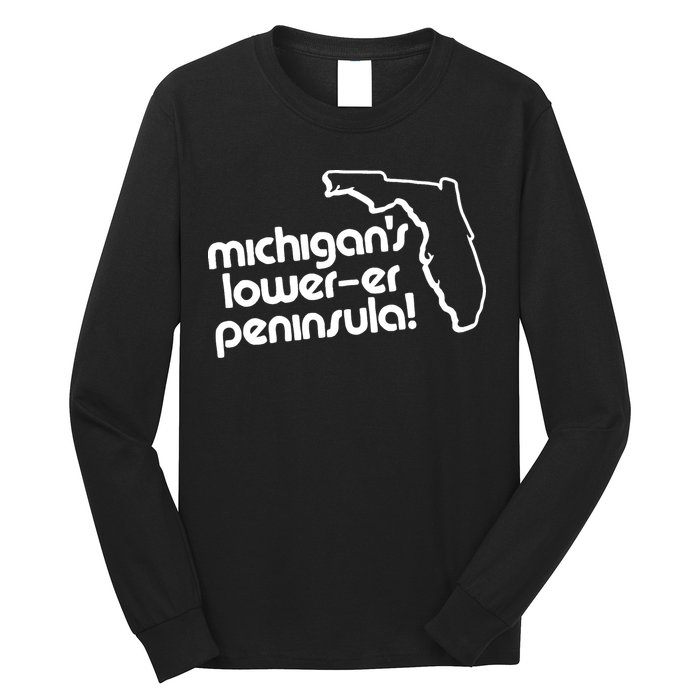 Michigans LowerEr Peninsula Apparel Long Sleeve Shirt