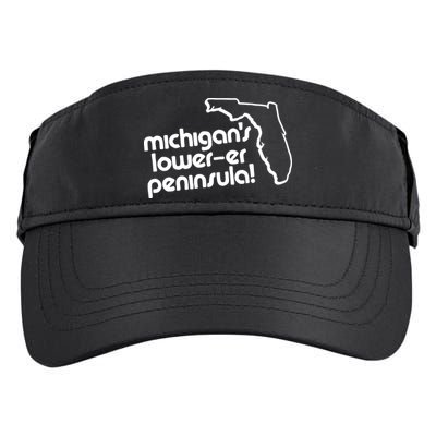 Michigans LowerEr Peninsula Apparel Adult Drive Performance Visor