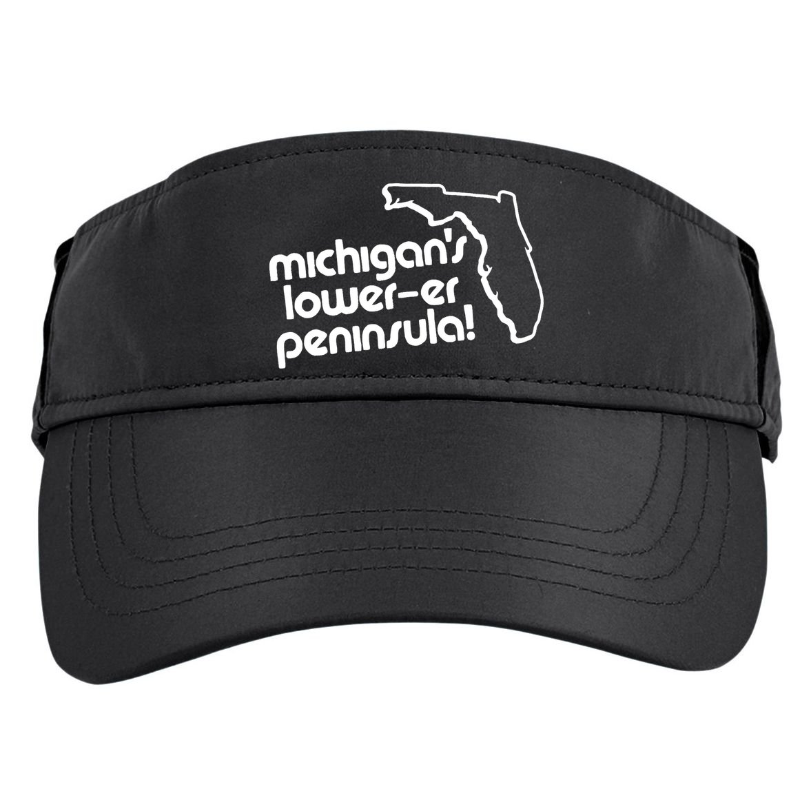 Michigans LowerEr Peninsula Apparel Adult Drive Performance Visor