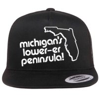 Michigans LowerEr Peninsula Apparel Flat Bill Trucker Hat