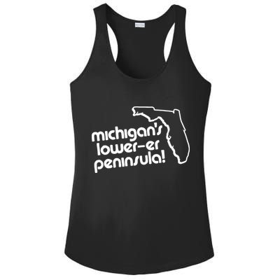 Michigans LowerEr Peninsula Apparel Ladies PosiCharge Competitor Racerback Tank