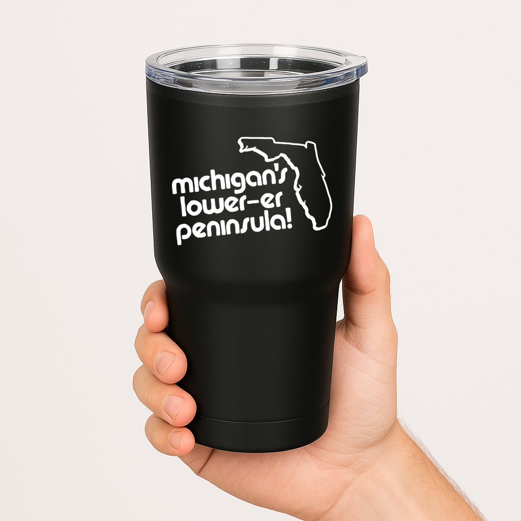 Michigans LowerEr Peninsula Apparel Tumbler