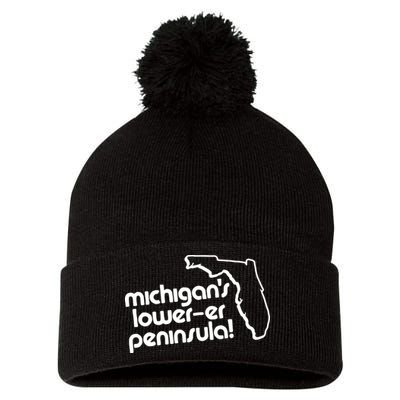 Michigans LowerEr Peninsula Apparel Pom Pom 12in Knit Beanie