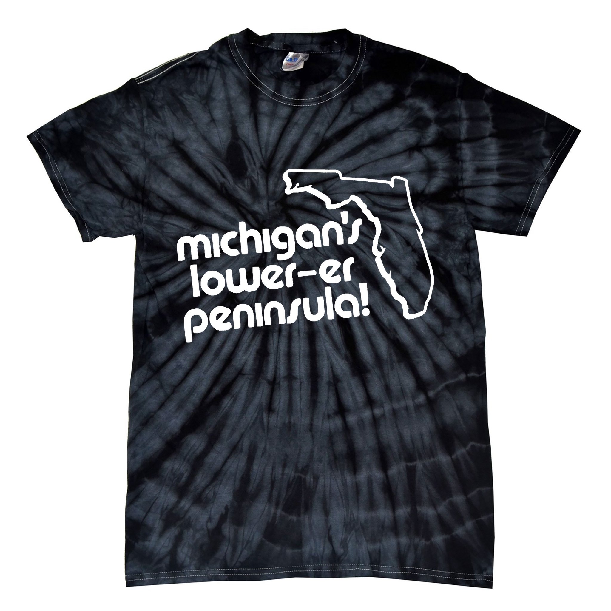 Michigans LowerEr Peninsula Apparel Tie-Dye T-Shirt