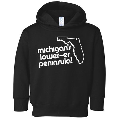 Michigans LowerEr Peninsula Apparel Toddler Hoodie